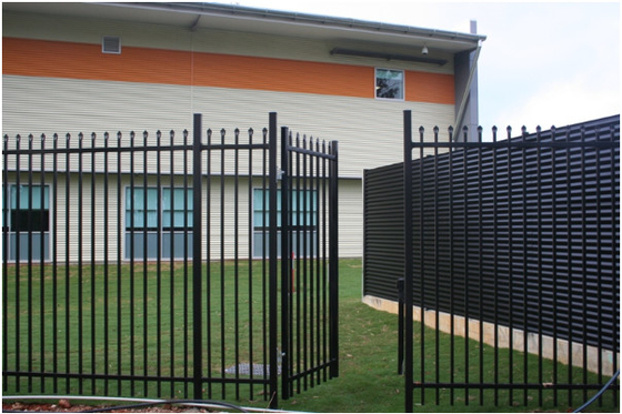 Residential Wrought Iron Steel Tubular Fencing Rustproof