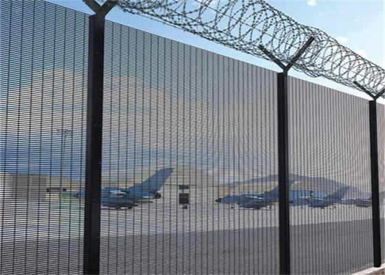 Durable Welded 358 Anti Climb Prison Fence High Security Wire Mesh With Post