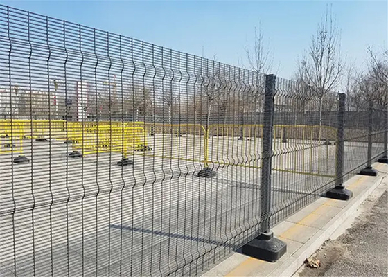 Durable Welded 358 Anti Climb Prison Fence High Security Wire Mesh With Post