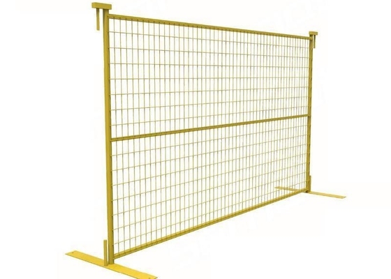 Bright Color Versatile Construction Site Temporary Fence Canada Commercial 6ftx10ft