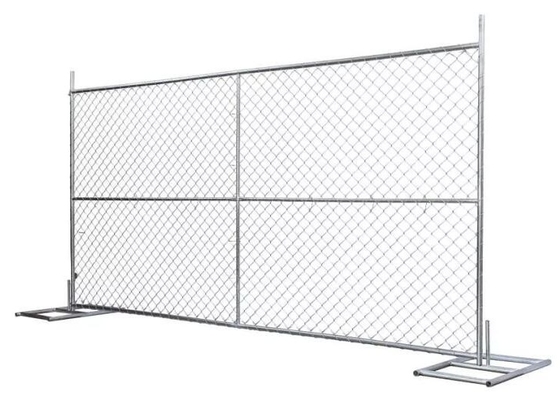 High Stability 10ft X 6ft Portable Security Fencing Chain Link For Special Events
