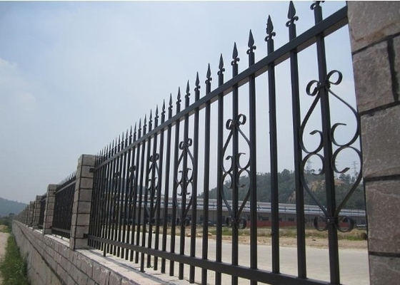 8FT Galvanized Wrought Iron Fence Q235 Steel For Residential