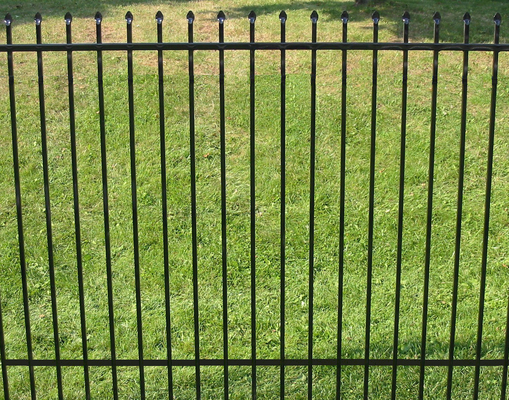 Waterproof 1.8m Height Wrought Iron Fence For Garden