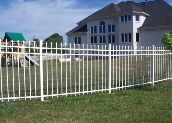 Powder Coated Wrought Iron Fence 6ft High For Residential