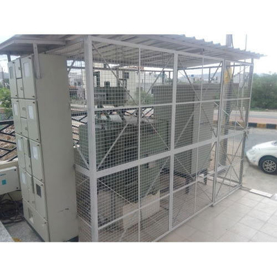 3D Triangle Bend Metal 10ft Wide Tower Fencing Rust Resistant For Security
