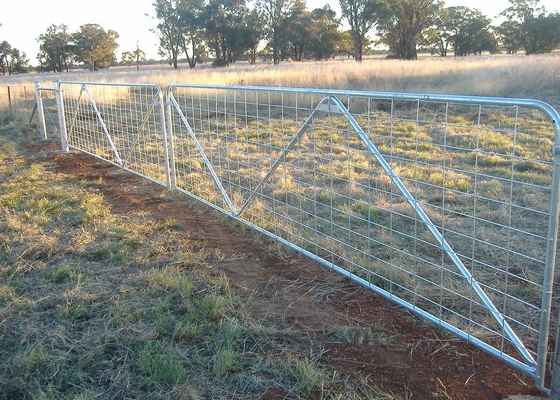 1m 1.17m Height Galvanized Heavy Duty Farm Gate For Australia non rusting