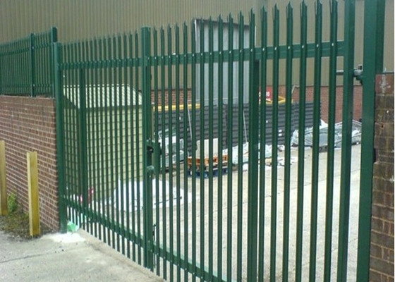 180cm Double Leaf Sliding Gate , 6m Length Galvanised Security Fencing