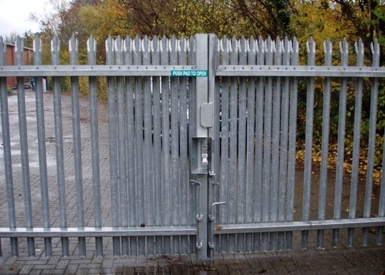 180cm Double Leaf Sliding Gate , 6m Length Galvanised Security Fencing