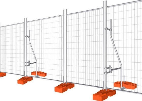 60x150mm Mesh 7FTX8FT Temporary Steel Fencing For Building Site