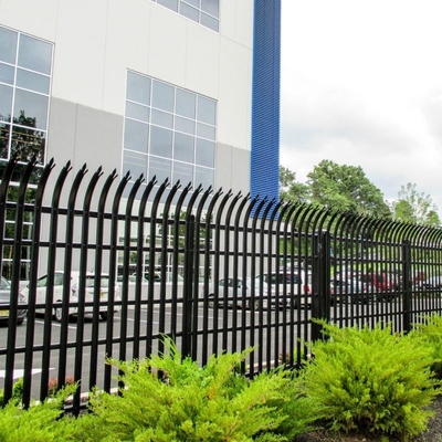 Garden Steel Palisade Fencing Hot Dipped Galvanized With Post